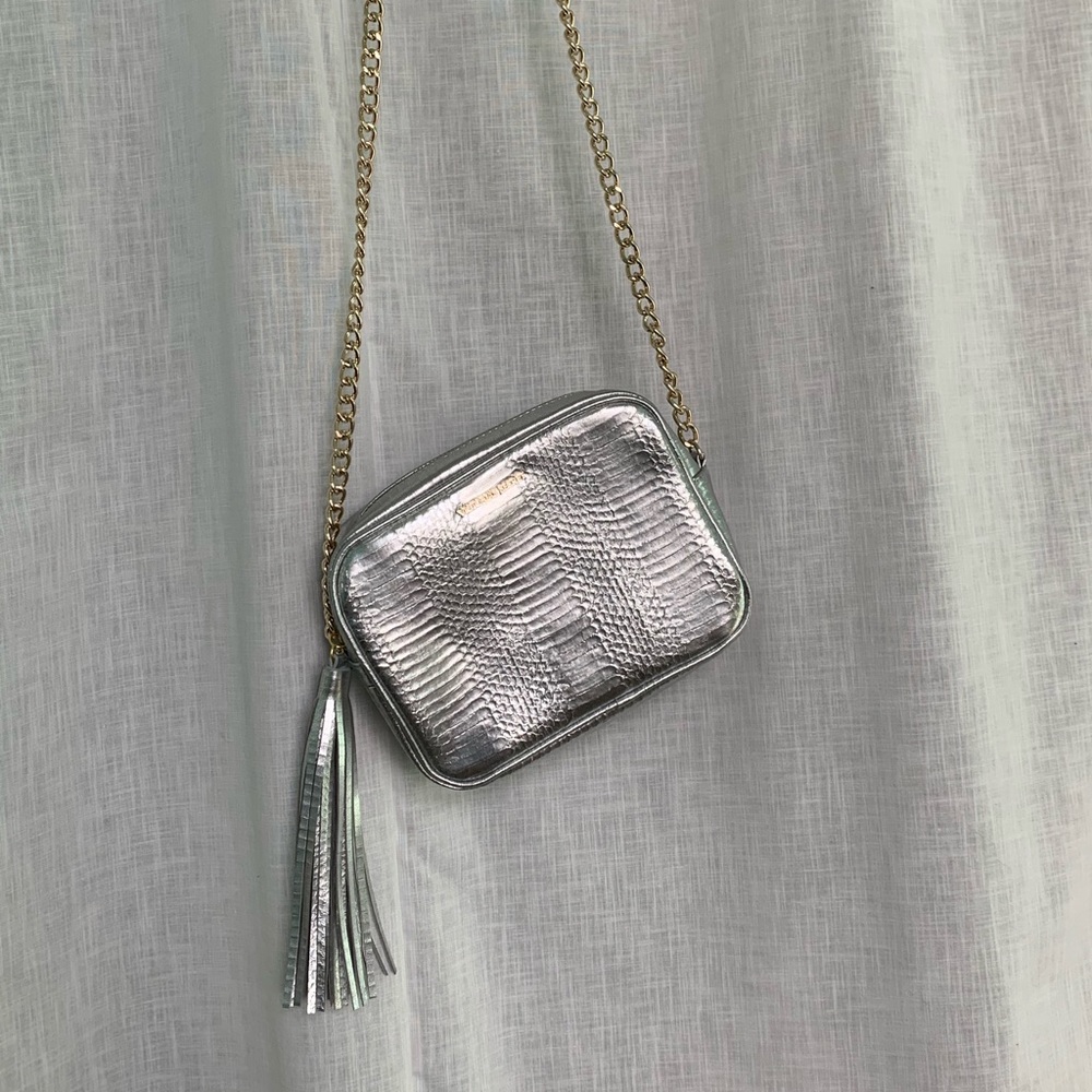 Victoria secret silver purse
